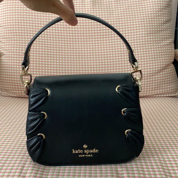 kate spade Handbags - Kate Spade Navy Crossbody Bag with Gold Accents